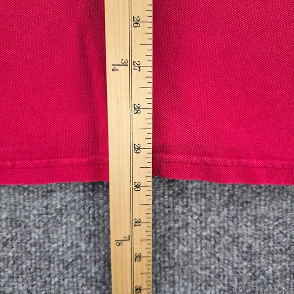 Houston Texas Polo Shirt Mens 2XL Red Short Sleeve Vintage Embroidered Golf Ball - Picture 5 of 7